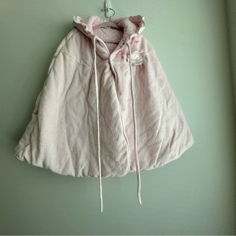 Baby’s Wangguo Pink Baby Hooded Travel Poncho 3-6M